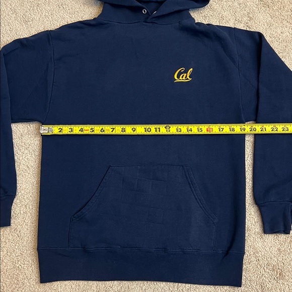 Jerzees University of California Berkeley Dark Blue Hoodie with Embroidery Med - Picture 3 of 5